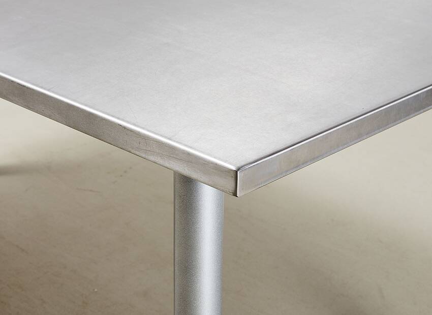 Postmodern Dining Set in Aluminum and Steel Belgium 1980s/90s