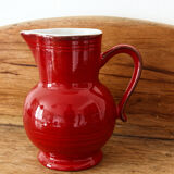 Red faience decanter