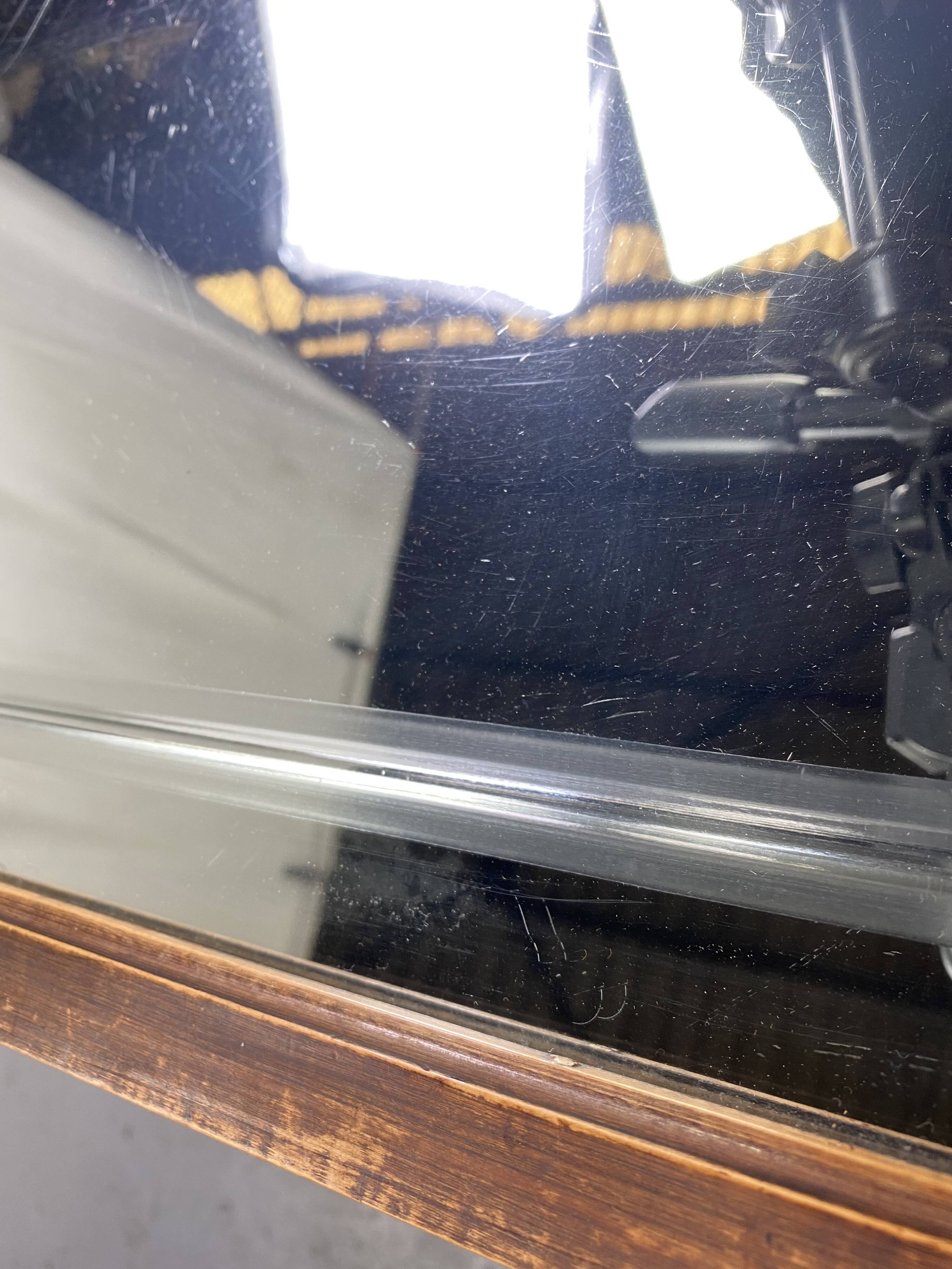 Table basse rectangle années 40 miroir