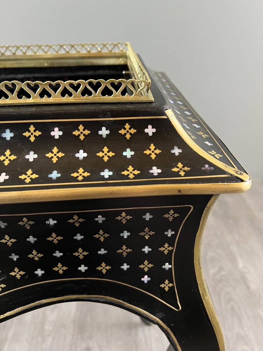 Napoleon III planter in Boulle marquetry, 19th century