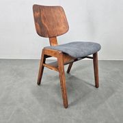 Rare mid-century dining chair in the style of Eames, up to 8 available, 1960s