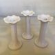 Trio of flower candle holders Fereiras Portugal