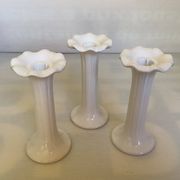 Trio of flower candle holders Fereiras Portugal