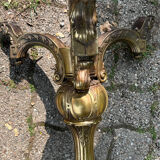 Old bronze floor lamp foot