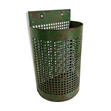 Metal basket of public garden