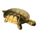 Regency turtle jewellery box in brass, Italy, 1970s