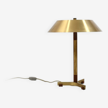 Jo Hammerborg Teak / Brass Table Lamp "President" 1960s