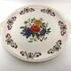 Round dish cake pie vintage flower Moulin des Loups model Derby