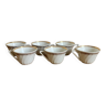 Lot de 6 tasses à café en porcelaine
