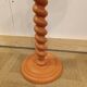 Refurbished Vintage Twisted Side Table - Terracotta, Walnut & Copper