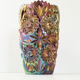 Vintage vase with reflections
