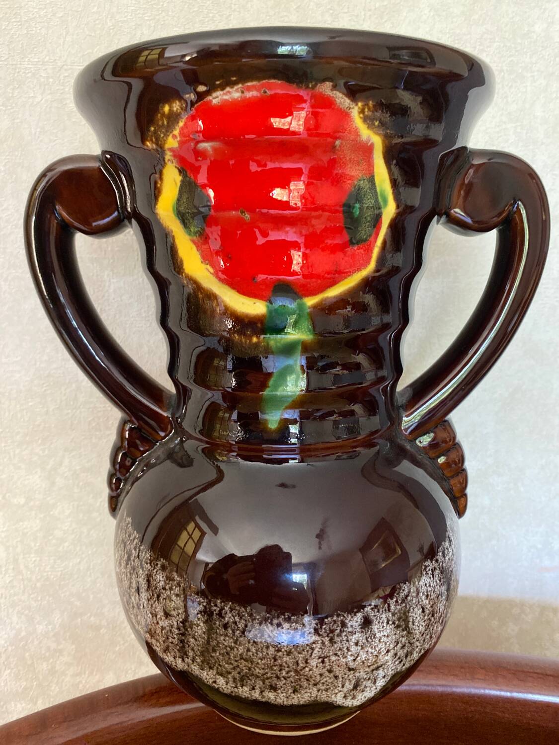 Large vintage amphora vase