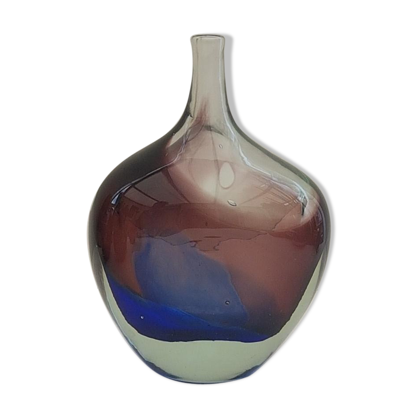 Jean-Claude Novaro Biot glass bottle vase (1943-2014)