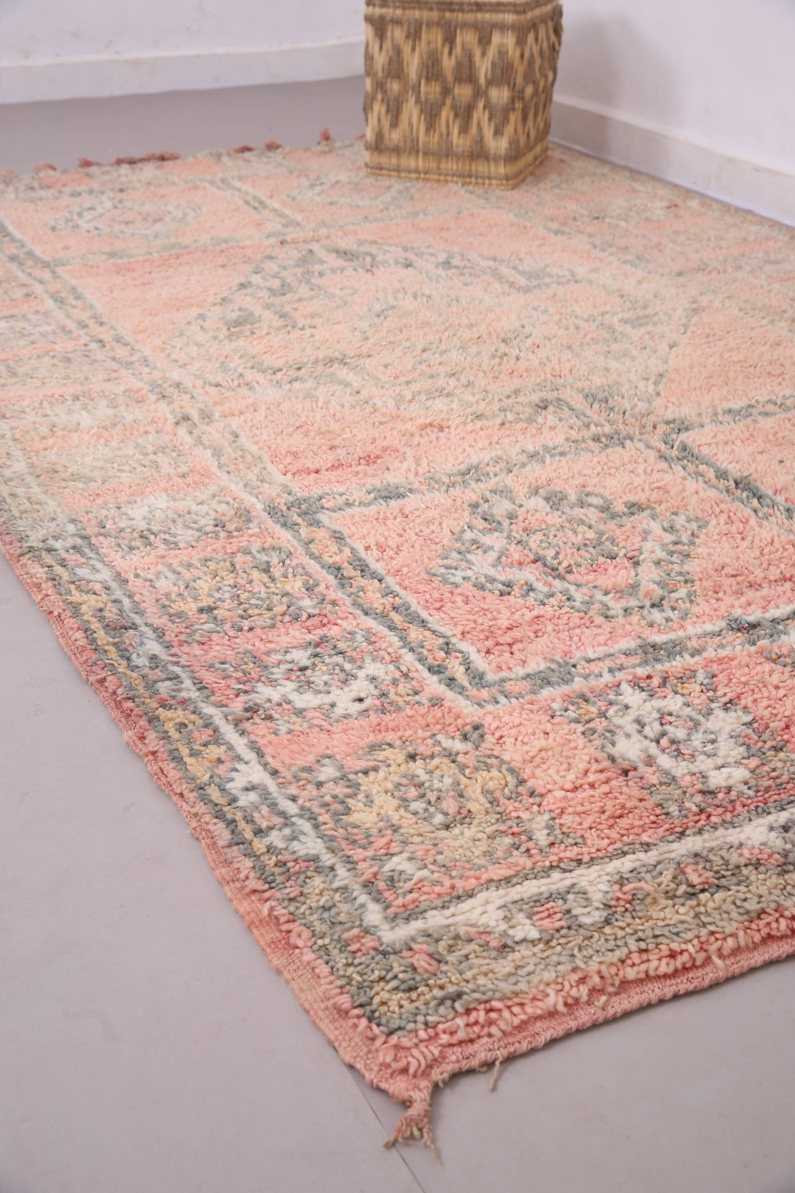 Vintage Boujaad Moroccan Rug 188 x 281 cm – Handmade All Wool Berber Carpet