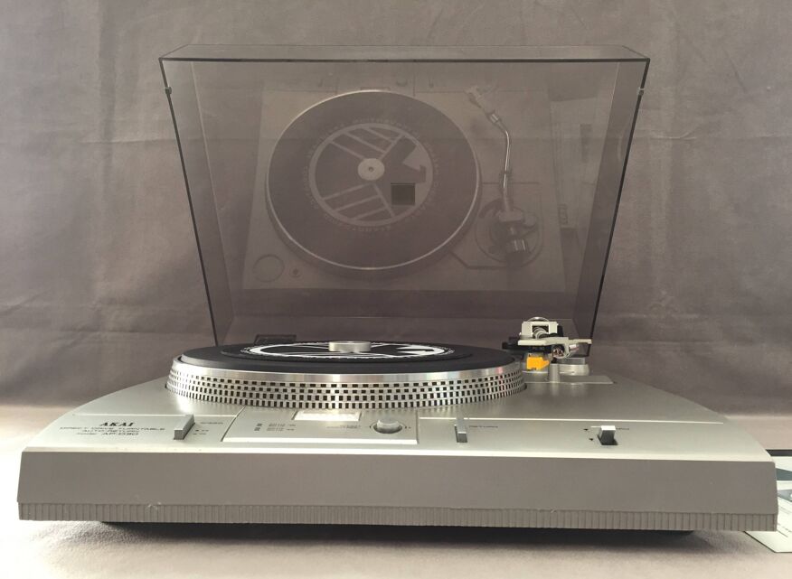 Tourne disque platine vinyle vintage akai ap-d30 stroboscope audio hifi |  Selency