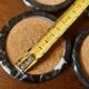 Black marble coasters