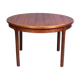 Round walnut dining table by Troeds, Sweden, 1960