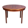 Round walnut dining table by Troeds, Sweden, 1960
