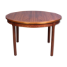 Round walnut dining table by Troeds, Sweden, 1960