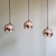 Chrome metal Eyeball suspension trio, Space Age design, 1970.