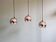 Trio de suspensions Eyeball en métal chromé, design Space Age, 1970