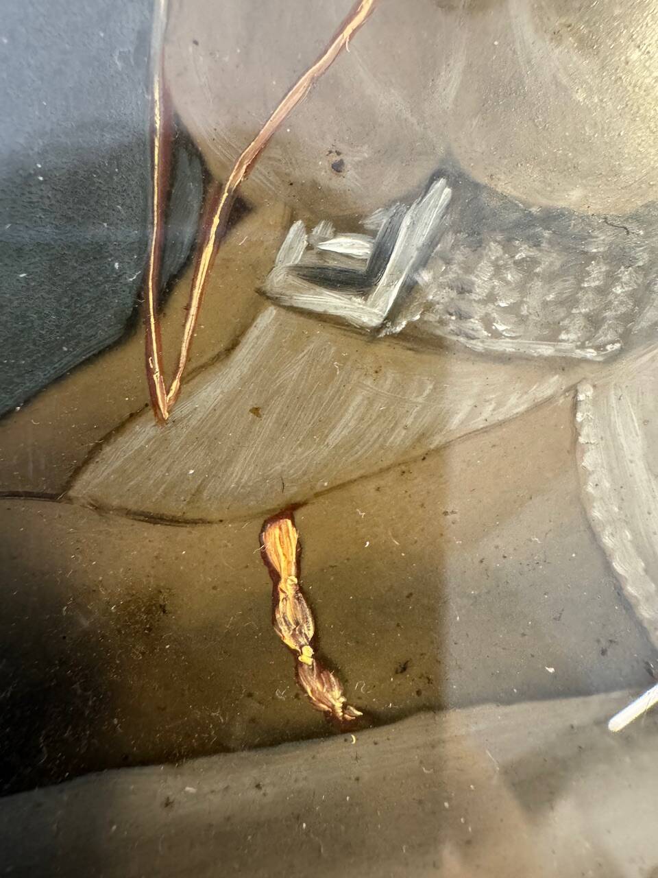 Old silver photograph, portrait, 19th century