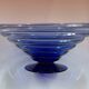 Large cobalt blue glass bowl