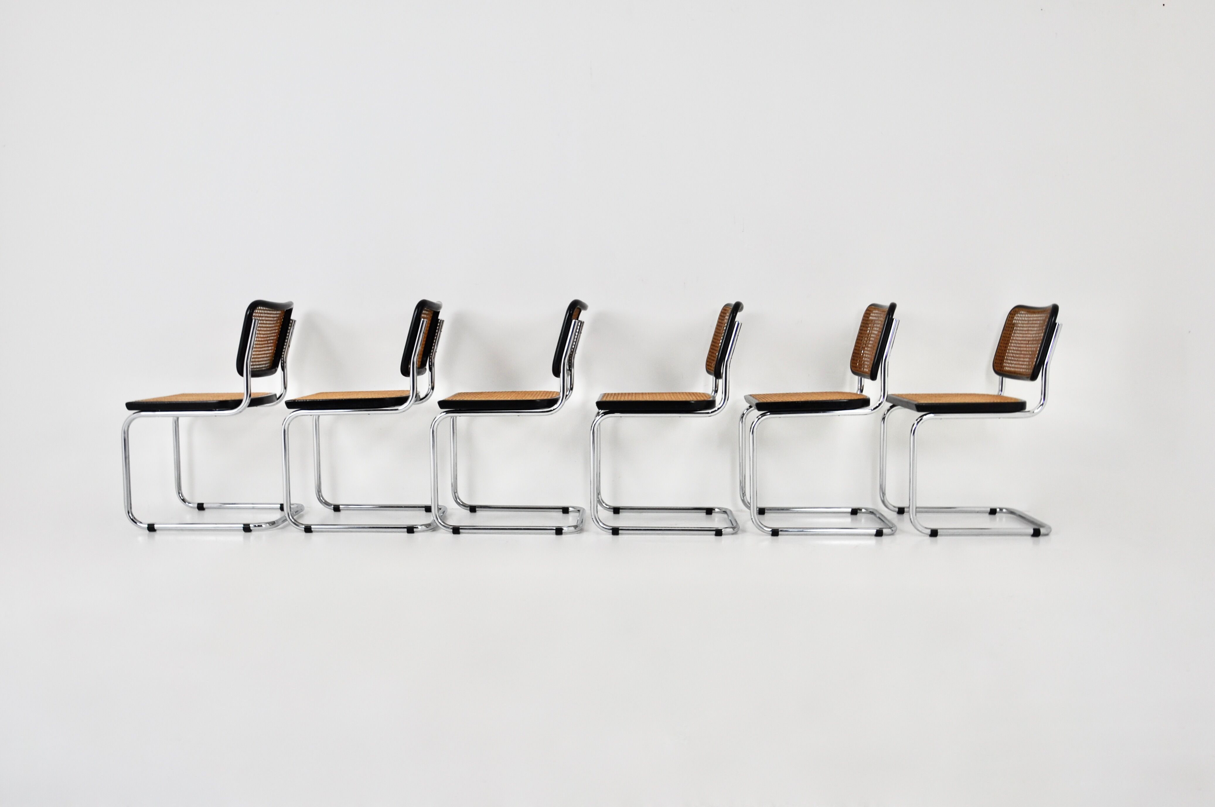 Dining chairs B32 by Marcel Breuer, set of 6