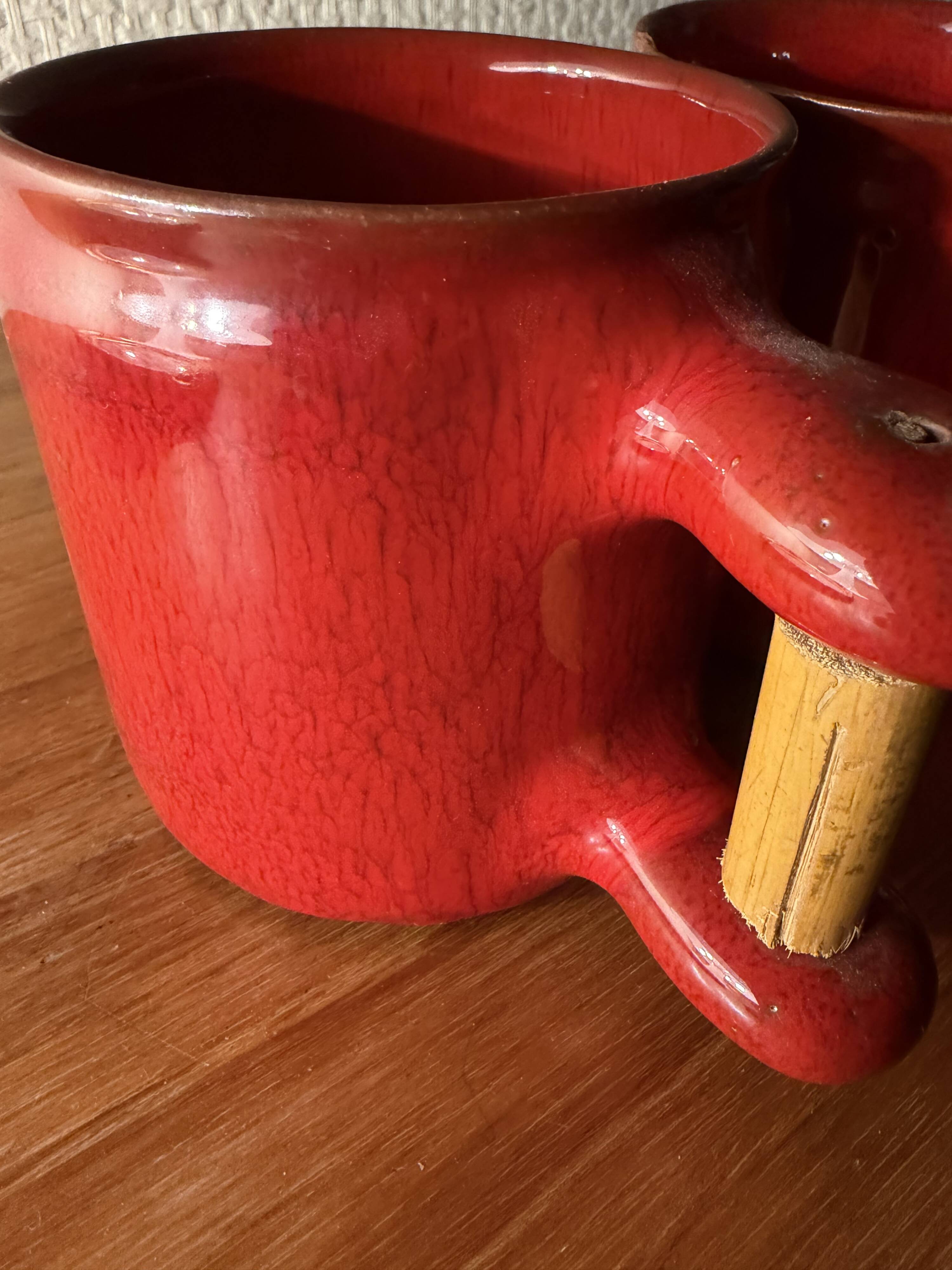 Cloutier Brothers red mugs