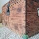 Old solid wood storage trunk – Raw Patina