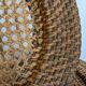 Set of 7 presentation plates in wicker rattan cannage