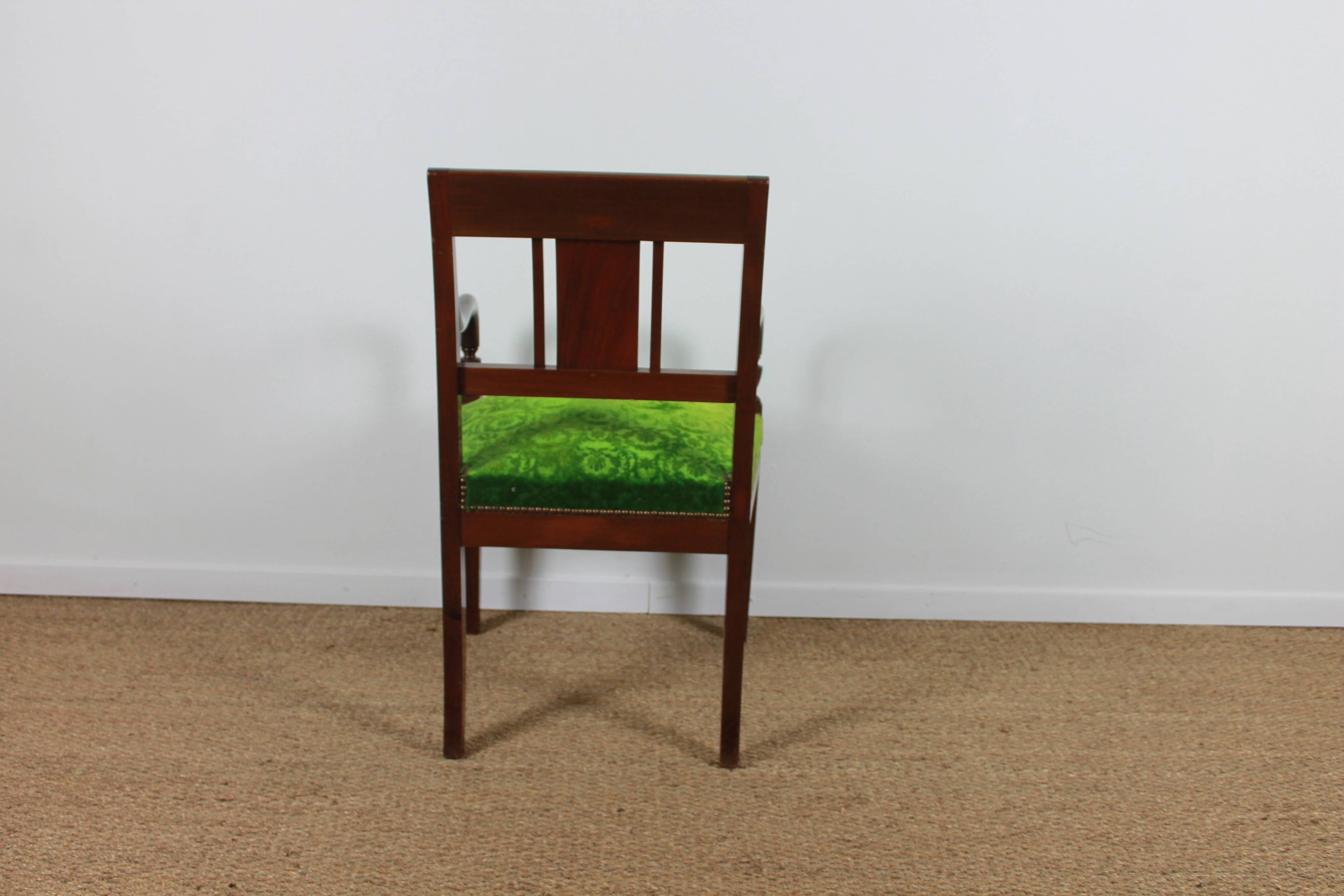 Empire style armchairs