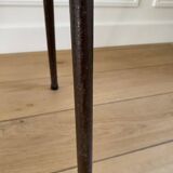 Industrial chair, vintage school chair, wood and metal