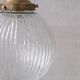 Suspension italienne en verre et laiton