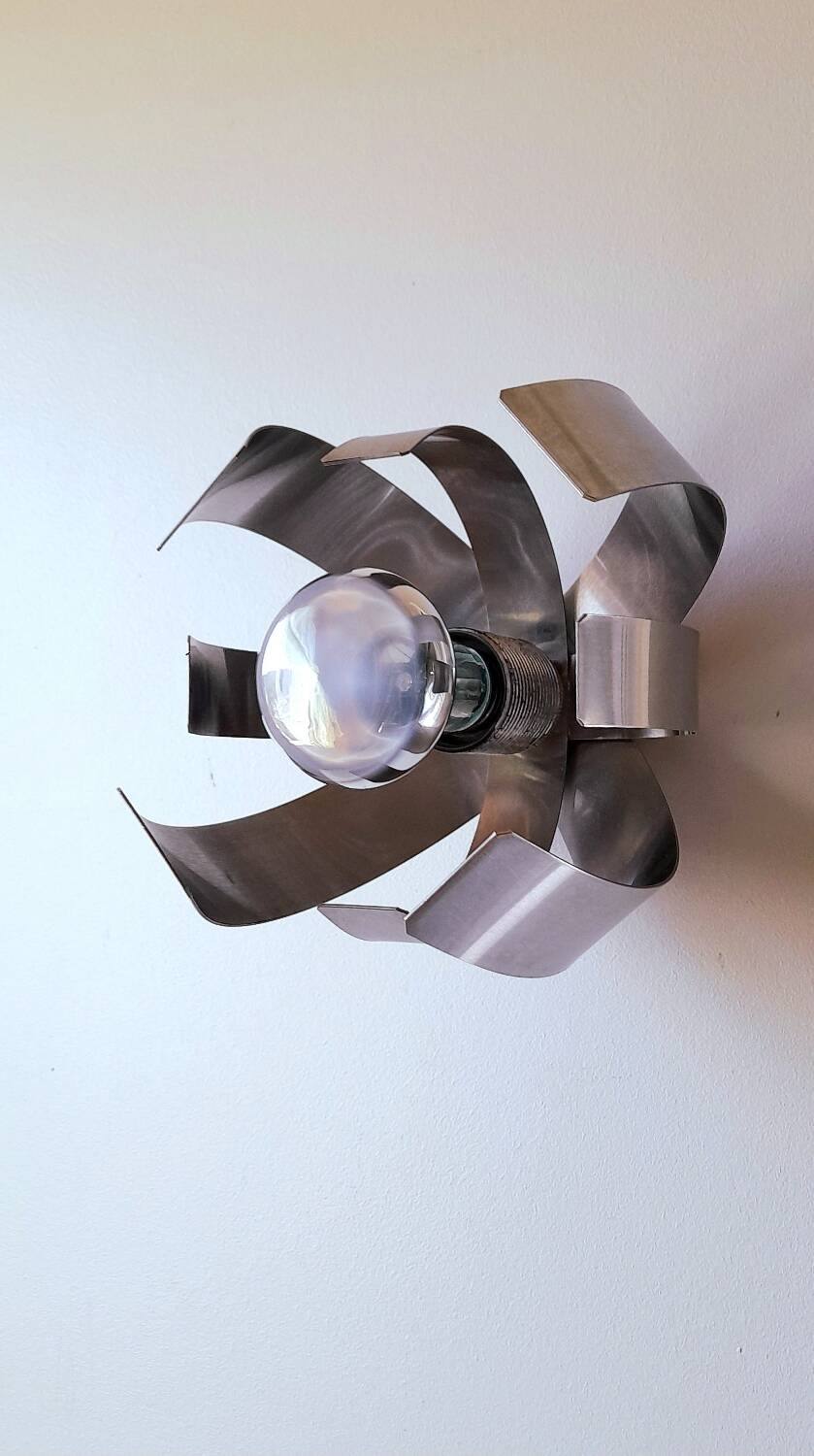 Applique fleur de lumière, Oxar J.Trocmé 70s