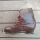 Rare pair of women's ice skates, Schumacher St. Moritz, circa 1910-11.