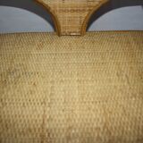 Rattan bedside table with drawer