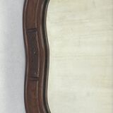 Hand carved wavy curvy vanity mirror, ca 1900