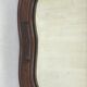 Miroir de courtoisie ondulé ondulé sculpté à la main, vers 1900