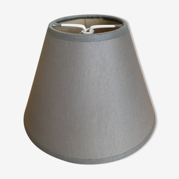 Gray fabric lampshade