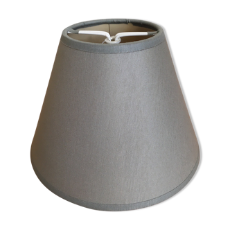 Gray fabric lampshade