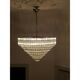 Clear quadriedro murano glass chandelier by simoeng