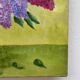 Tableau peinture bouquet de lilas huile sur toile