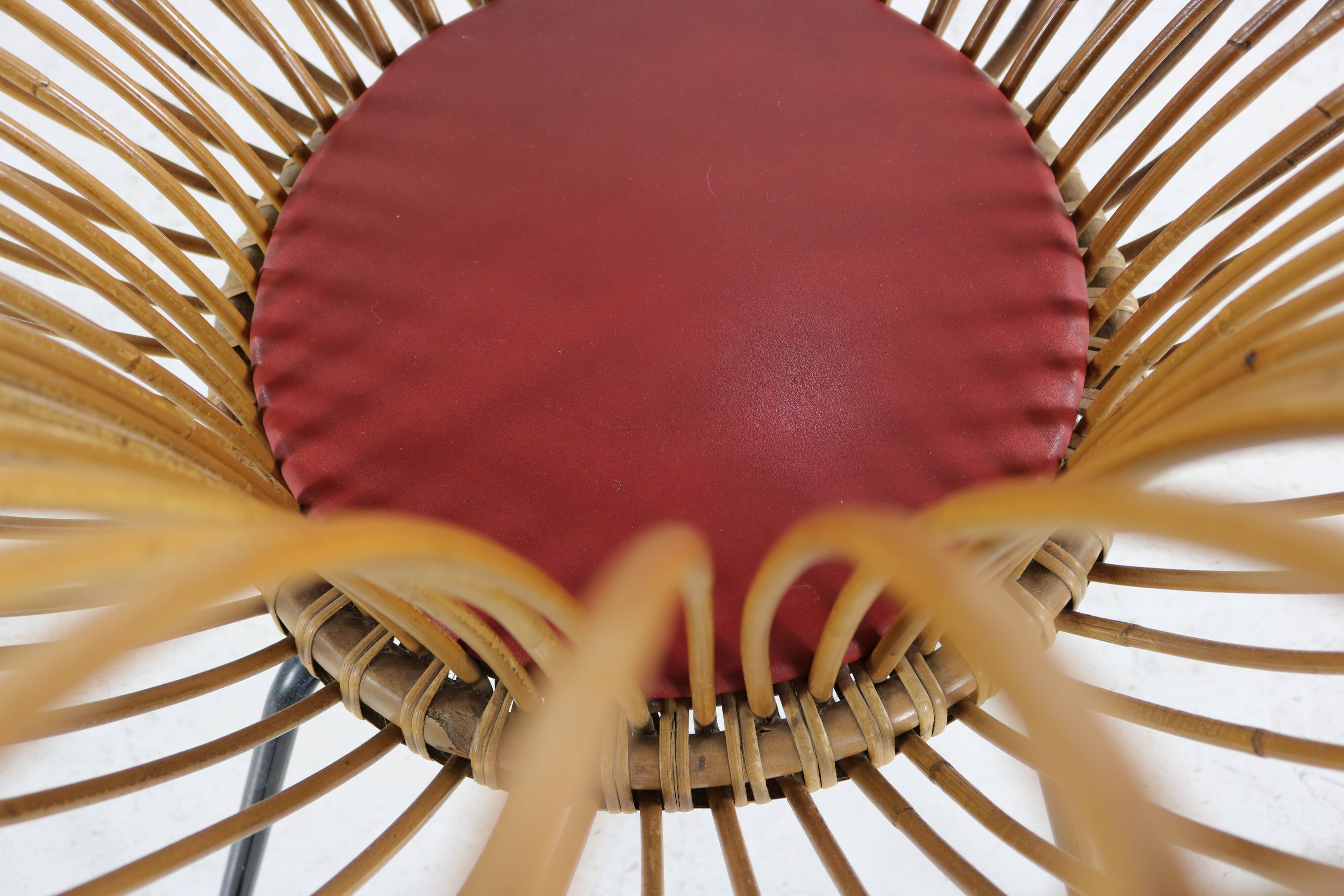 Typical dutch design rattan easy chair for Rohé Noordwolde Holland