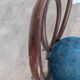 Vintage Bentwood Chair with Upholstered Seat / Thonet Style Dining Chair /