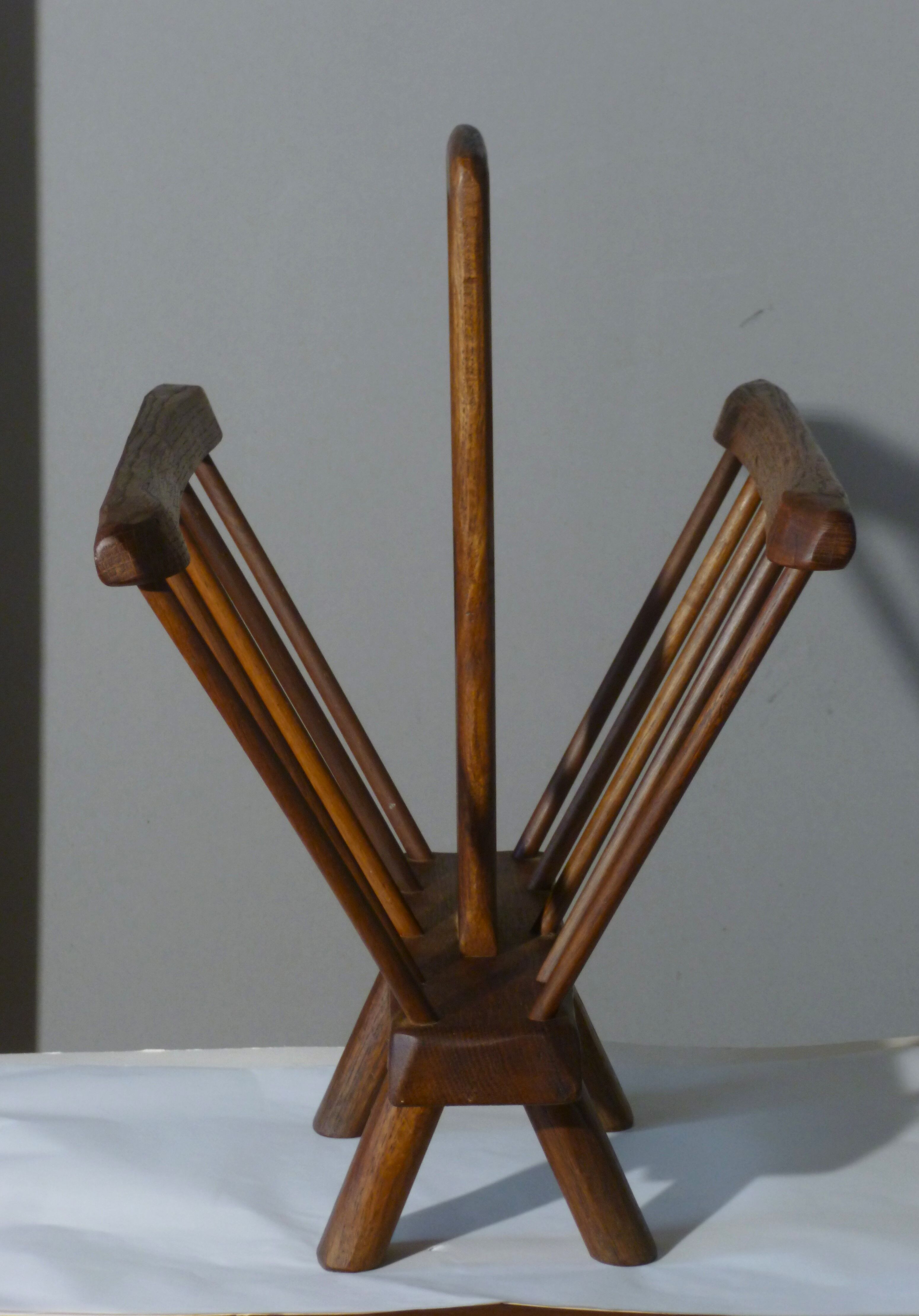Brutalist magazine holder, 50s