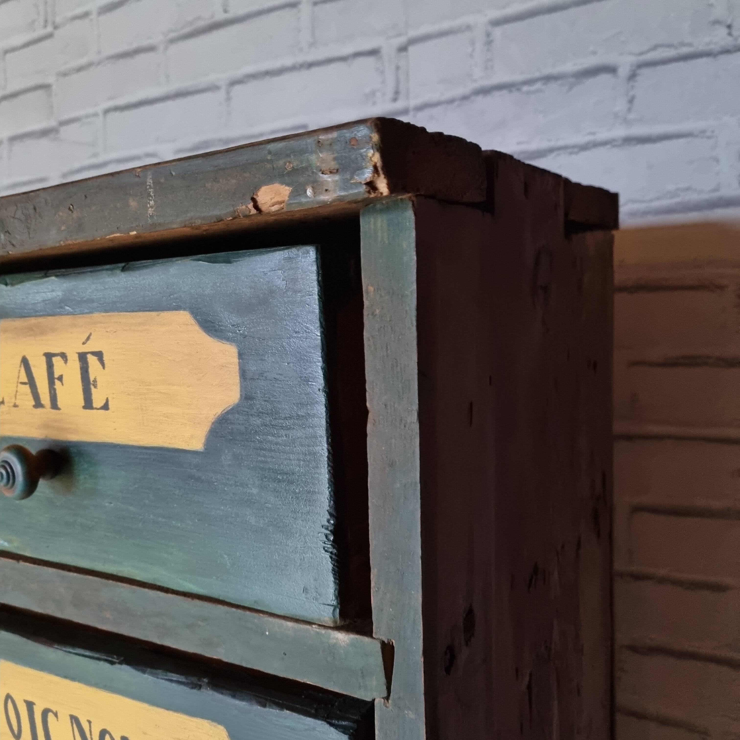 19th century mountain grocery cabinet