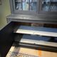 Two-body bookcase, painted in black and gray, Restoration Style model