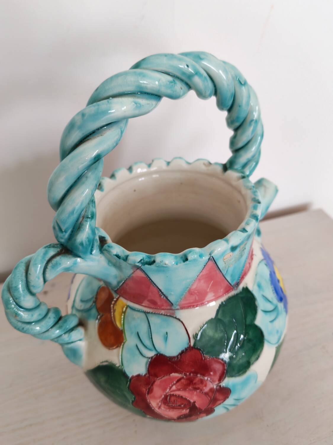 Ceramic carafe Longwy