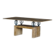 Mid-century rectangular marble coffee table, made in Italy, 1970s.